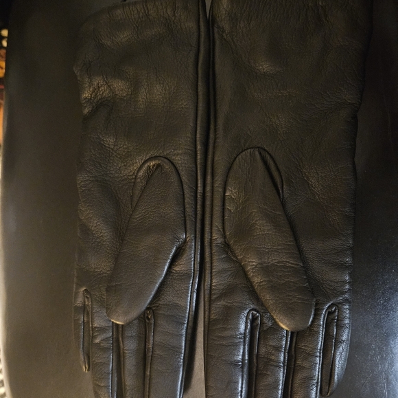 COS black leather gloves  XS / S NWT - Picture 2 of 4